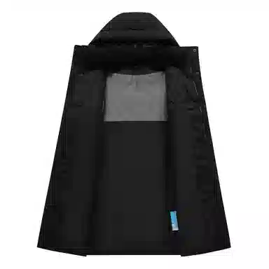 鸭鸭 简约通勤连帽时尚直筒时尚加厚纯色羽绒服 男女同款