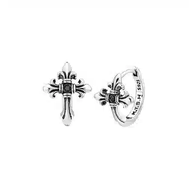 MYSH Cross Fleur-de-lis Earrings