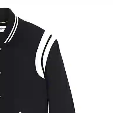 Saint Laurent Striped Baseball Jacket