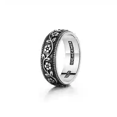 IDEAGEMER Vintage Vine Ring