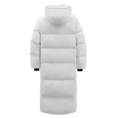 鸭鸭 简约通勤连帽时尚直筒时尚加厚纯色羽绒服 男女同款