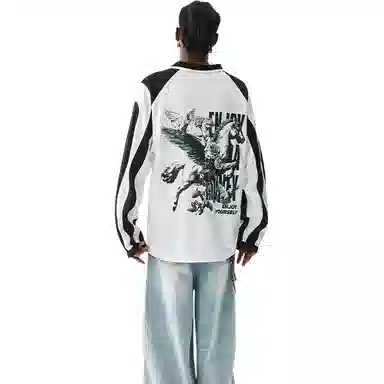 MEDM FW24 Pegasus Print Football Jersey