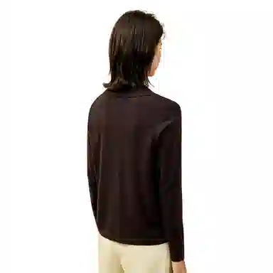 恒源祥 纯色羊毛针织休闲纽扣开衫外穿毛衣 女款