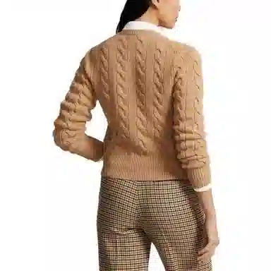 Polo Ralph Lauren Cable-Knit Wool-Cashmere Cardigan