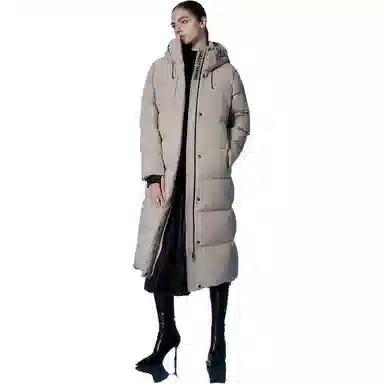 坦博尔 直筒加厚连帽羽绒服 女款