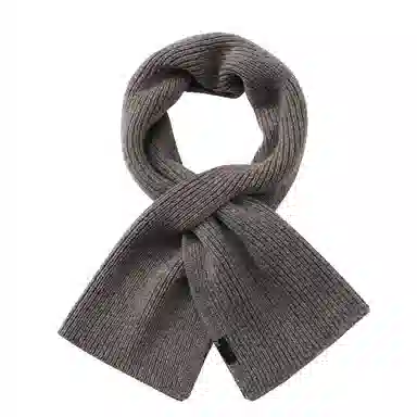 玖慕 纯羊毛秋冬百搭加厚保暖护颈针织交叉围脖短款 绒线围巾 女款