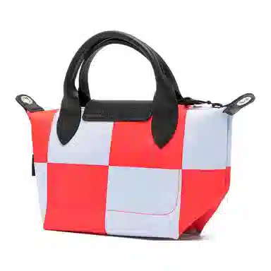 Longchamp Le Pliage Mini Sky Blue Red