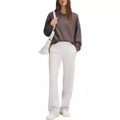 lululemon Softstreme Perfectly Oversized Cropped Crew Espresso