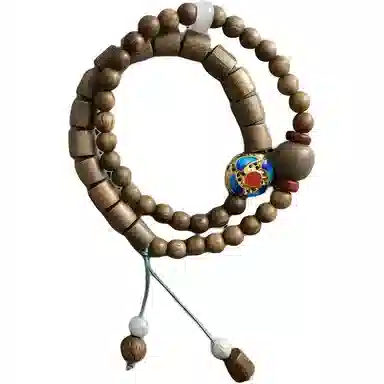 卓禹 前景泰来 绿檀多圈文玩珠串 新中式国潮手饰 绿檀 手串 男女同款情侣款