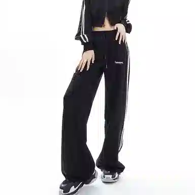 APEA Drawstring Straight Casual Pants Women