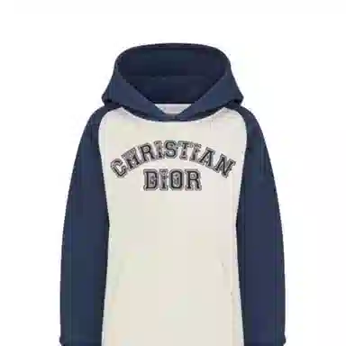 DIOR x KENNY SCHARF Hoodie Dress White