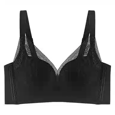 浪莎 舒适无痕无钢圈柔软亲肤轻薄透气收副乳防下垂聚拢文胸 女款 组合装