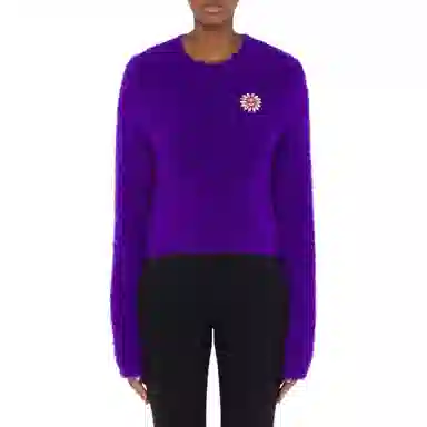 MOSCHINO Jewel Flower Soft Fabric Jumper