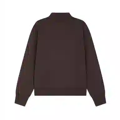 速写 修身复古翻领长袖针织衫 男款