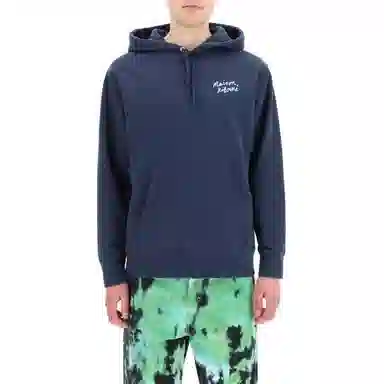 Maison Kitsune SS22 Logo Hoodie Blue