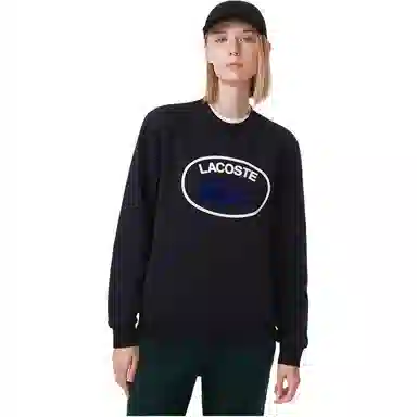 Lacoste Logo Print Sweatshirt Navy