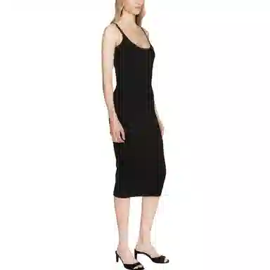 Alexander Wang Knit Midi Dress Black