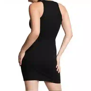 Victoria's Secret PINK CONTOUR RIBBED MINI DRESSBlack