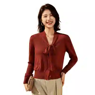 恒源祥 细腻柔和亲肤舒适针织毛衣 女款