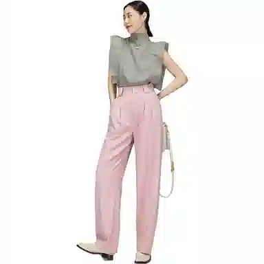 美洋 纯色蝴蝶结无袖连衣裙