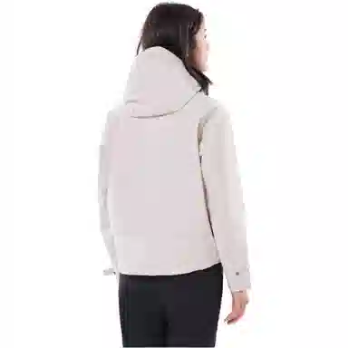 探路者 字母印花连帽拉链户外登山冲锋衣 女款