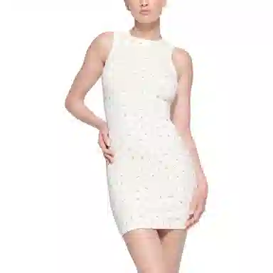 SKIMS Cotton Rib Tank Dress Marigold Rosebud Print