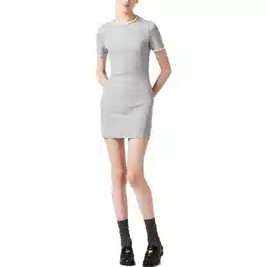 Miu Miu SS23 Logo Dress Gray