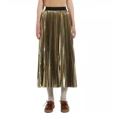 WEEKEND MaxMara Nurra Pleated Georgette Skirt