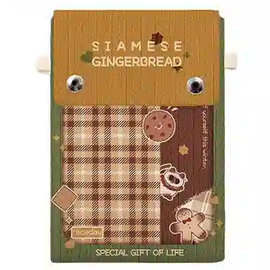 奥松 家用姜饼暹罗小巧轻便斜挎布洋气跑步包 绒面科技布 手机包 男女同款情侣款 棕色/米色/红色