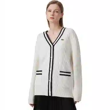 Lacoste V-Neck Knit Cardigan