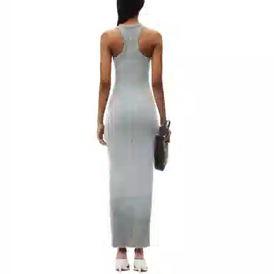Alexander Wang FW24 Sleeveless Dress Light Grey