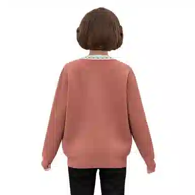 恒源祥 纯色圆领拉链长袖针织衫 女款
