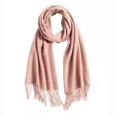 上海故事 纯色暖糯亲肤围脖 山羊绒 绒线围巾 男女同款情侣款 中国红礼盒装