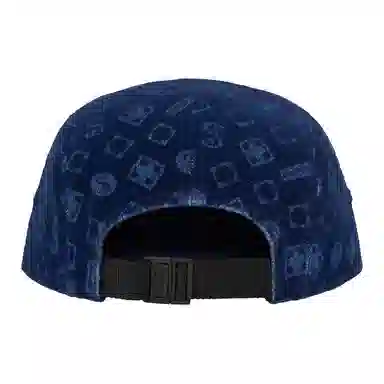 Supreme FW24 WEEK 5 Flocked Denim Camp Cap