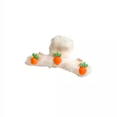 水中玉 毛绒抓夹网红秋冬毛毛发卡后脑勺鲨鱼夹夹子头饰 亚克力 发夹 女款