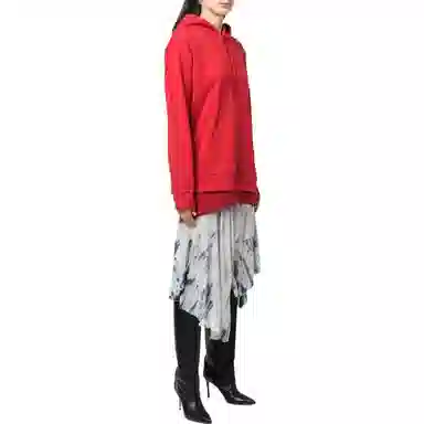 DIESEL FW22 Hoodie Dress Red