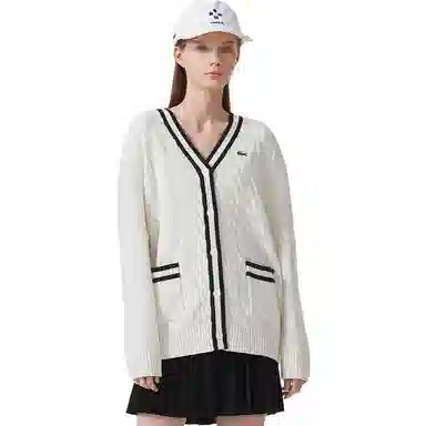 Lacoste V-Neck Knit Cardigan