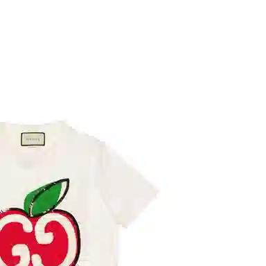 Gucci GG Apple Print T-Shirt White