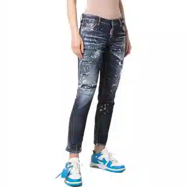 DSQUARED2 SS22 Distressed Jeans Blue