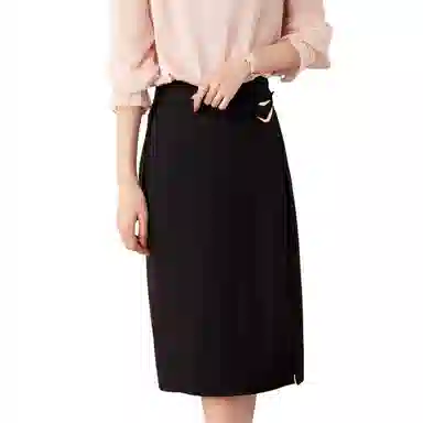 恒源祥 纯色休闲长裙