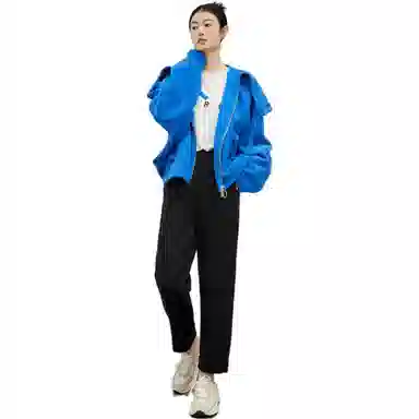 美洋 纯色高腰直筒休闲裤 女款