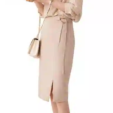 恒源祥 纯色休闲长裙