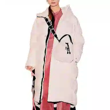 MLB FW22 White Hooded Down Jacket