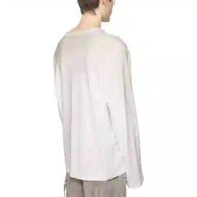 Acne Studios Logo Crewneck Long Sleeve Tee White