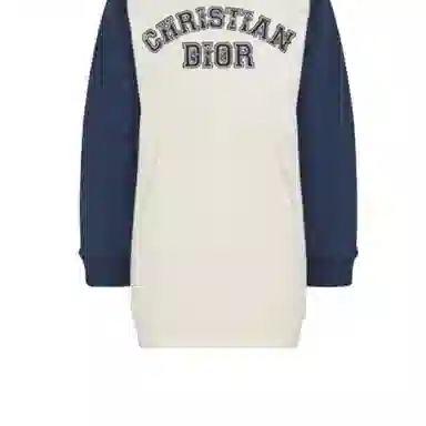 DIOR x KENNY SCHARF Hoodie Dress White