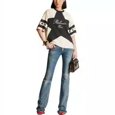 BALMAIN FW23 Signature Stars T-Shirt T