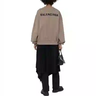Balenciaga SS22 Logo Print Crewneck Sweatshirt