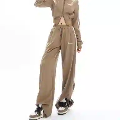 APEA Drawstring Straight Casual Pants Women
