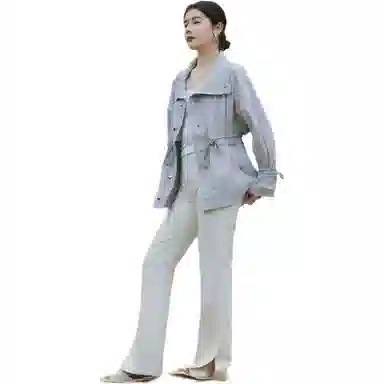 羽物 薄款简约纯色透气长袖防晒服 女款