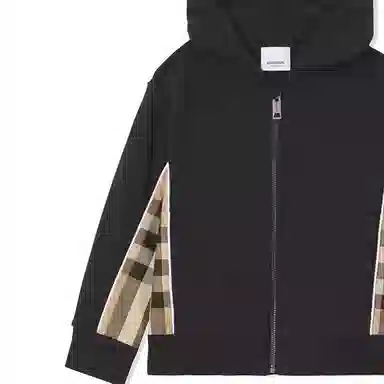 Burberry FW21 Check Hoodie Black